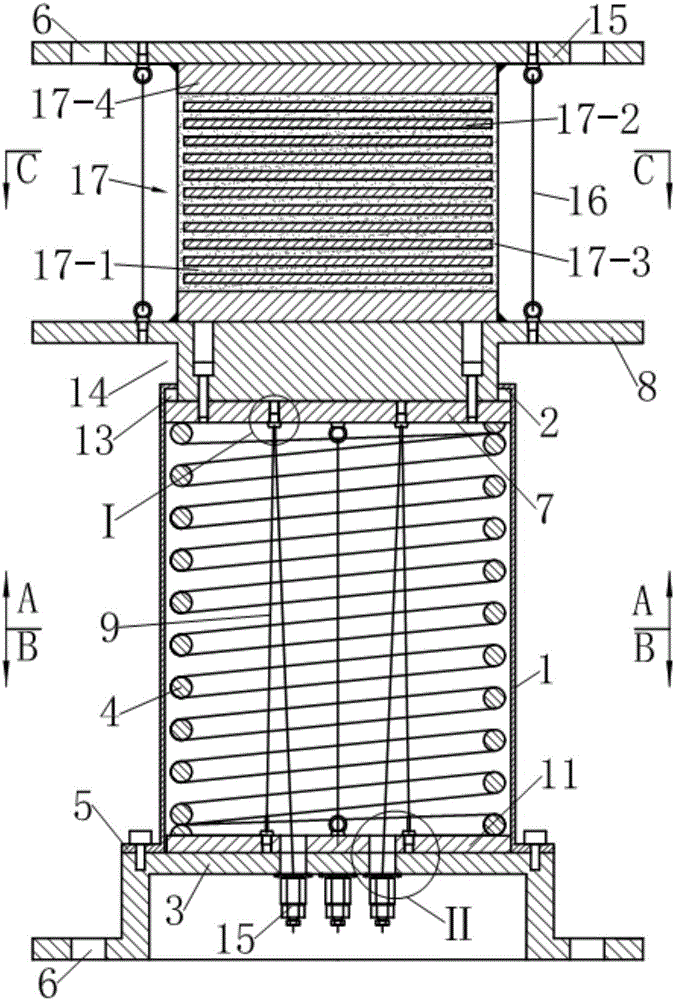 Vertical initial rigidity adjustable three-dimensional shock insulation device