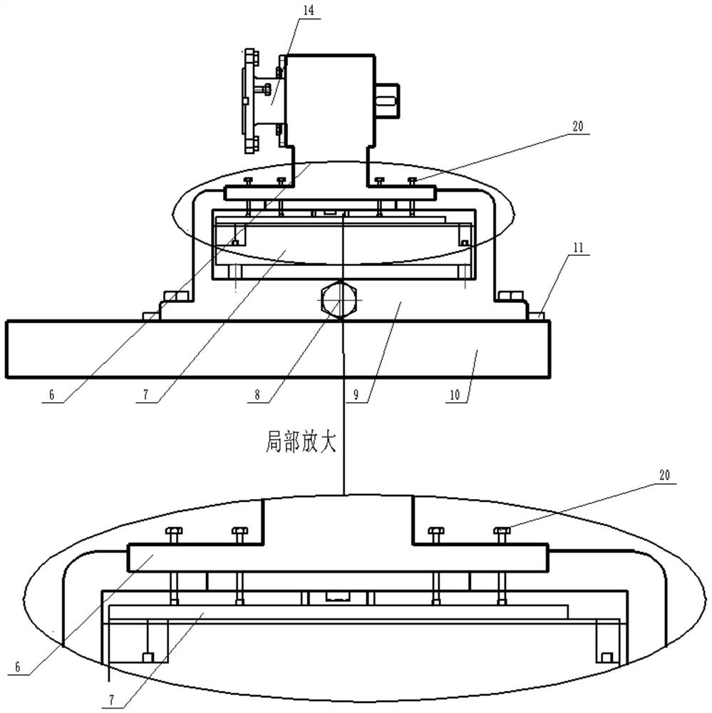 High-bearing-precision adjustable floating spline comprehensive test bench and test method