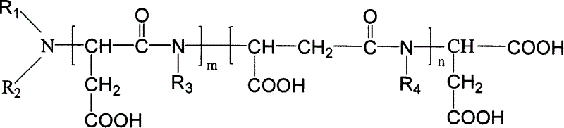 Asparagic acid possessing phosphinic group, its preparation method and uses in water processing