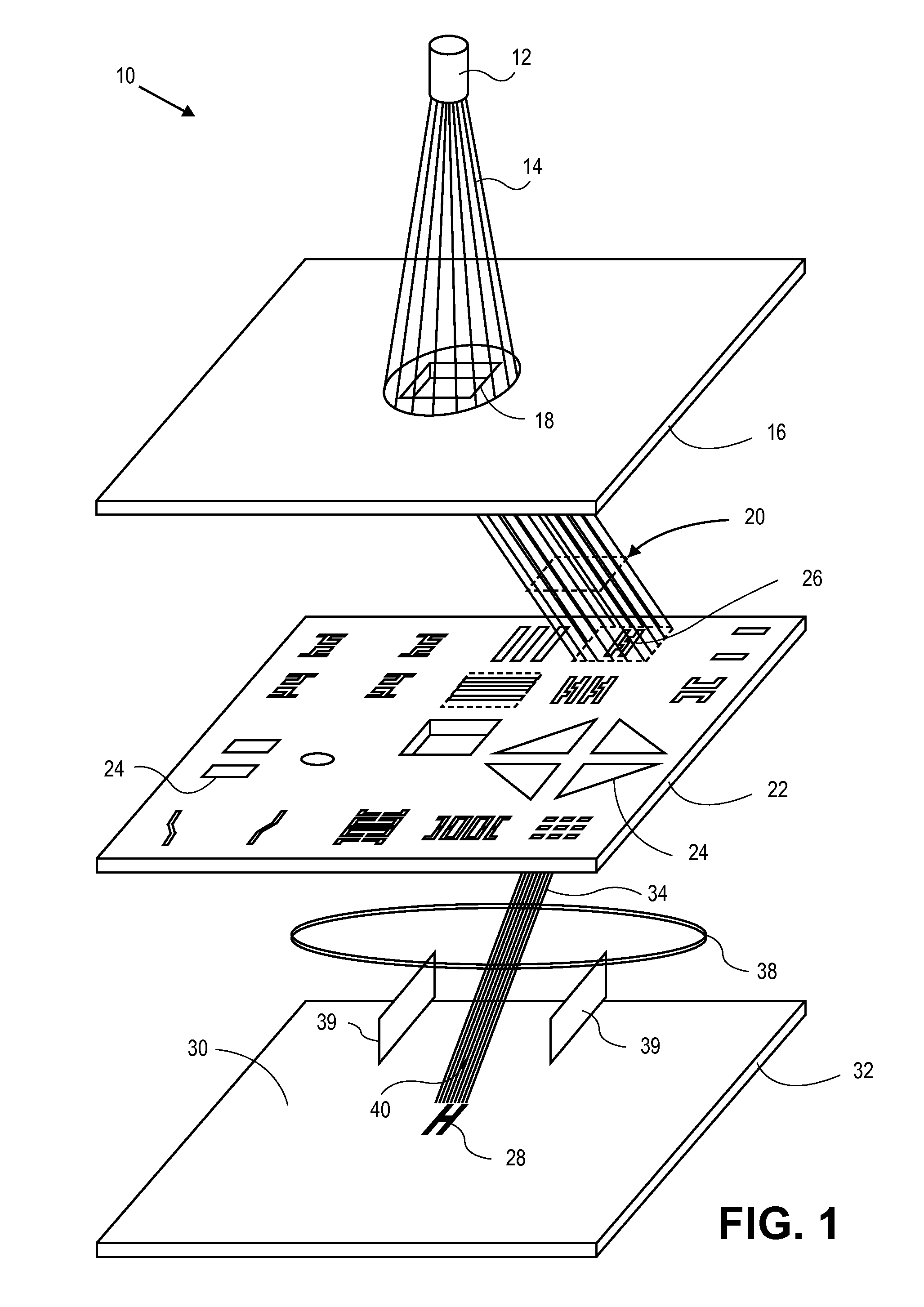 Method and system for manufacturing a surface using charged particle beam lithography with variable beam blur