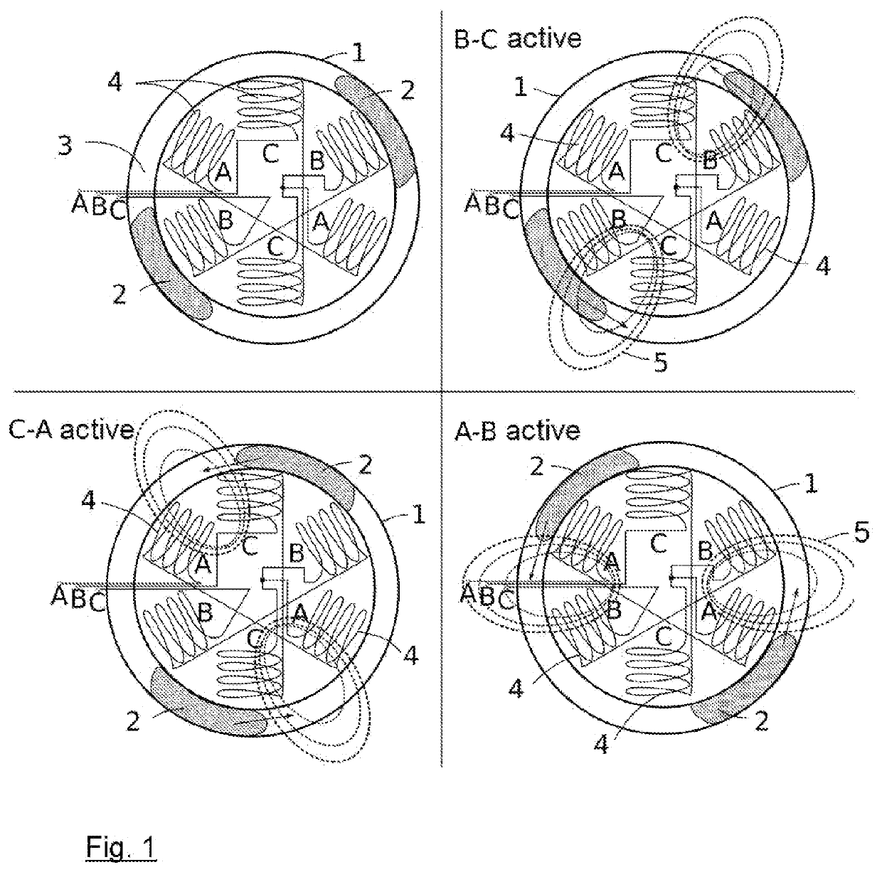 Device for generating a variable angular momentum, in particular for spacecraft attitude control