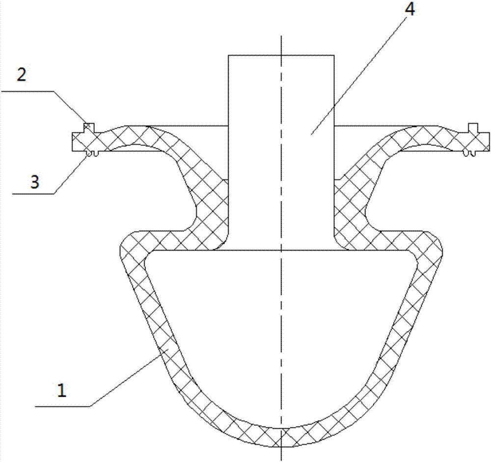 Novel diaphragm capable of reducing tightening torque of middle flange fastener