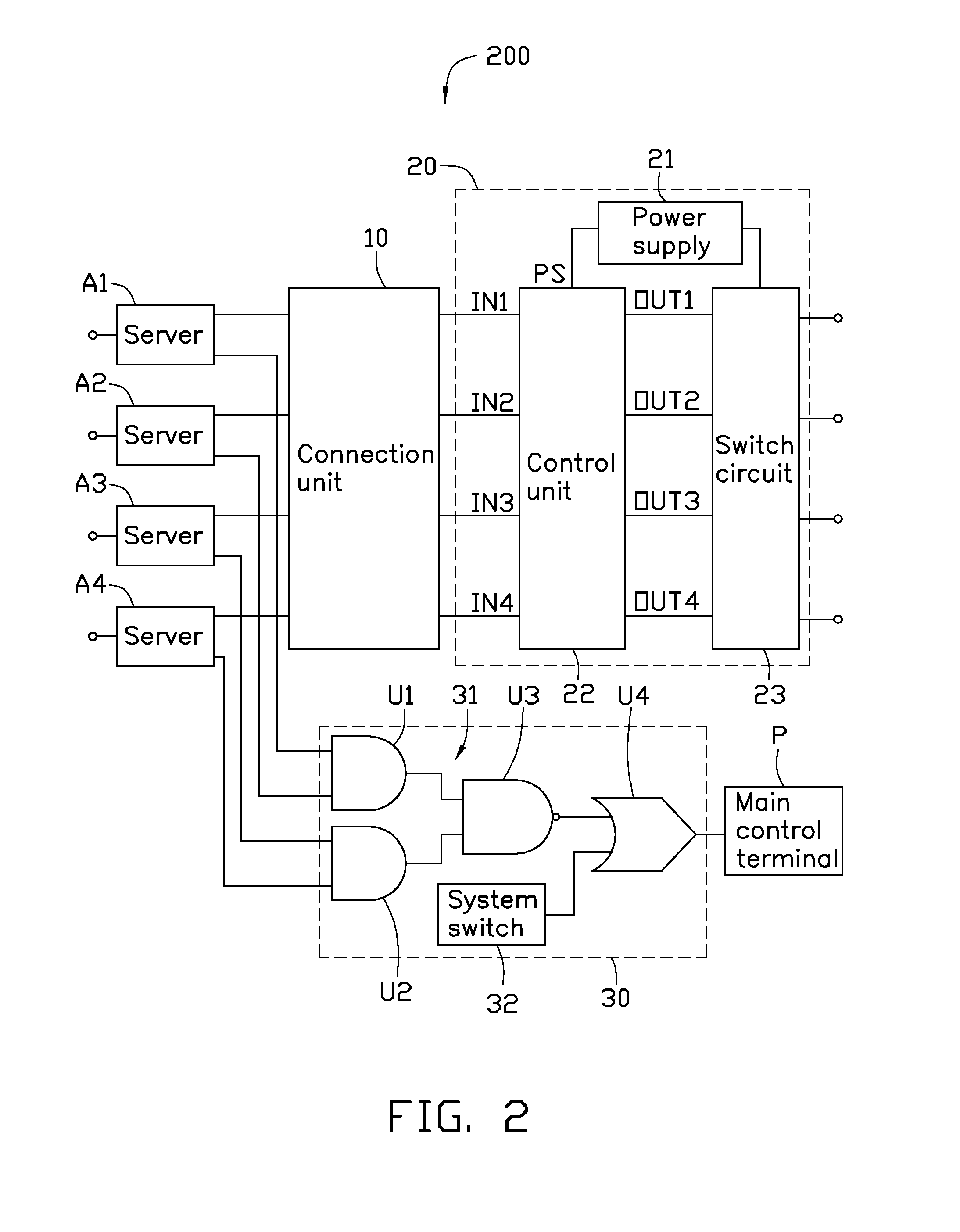 Power supply device for computer systems and computer system using the power supply device