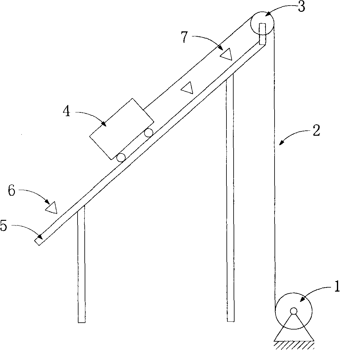 Lifting mechanism stroke control device, lifting machine and corresponding control method