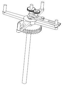 A quantitative feeding device for chicken feed