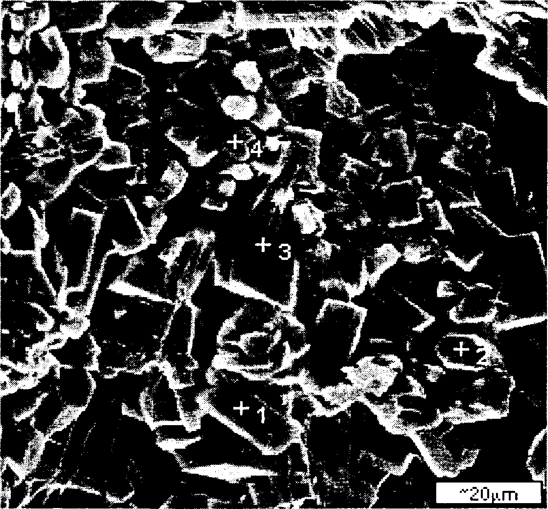 Aluminate cement material containing mineral in Q phase