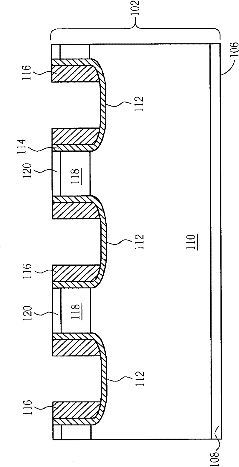 Overlapped trench gate semiconductor component and manufacturing method thereof
