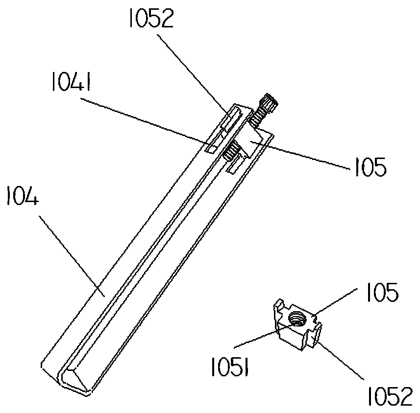 Forming tool of cooling strip of PTC heat-sensitive material heating device