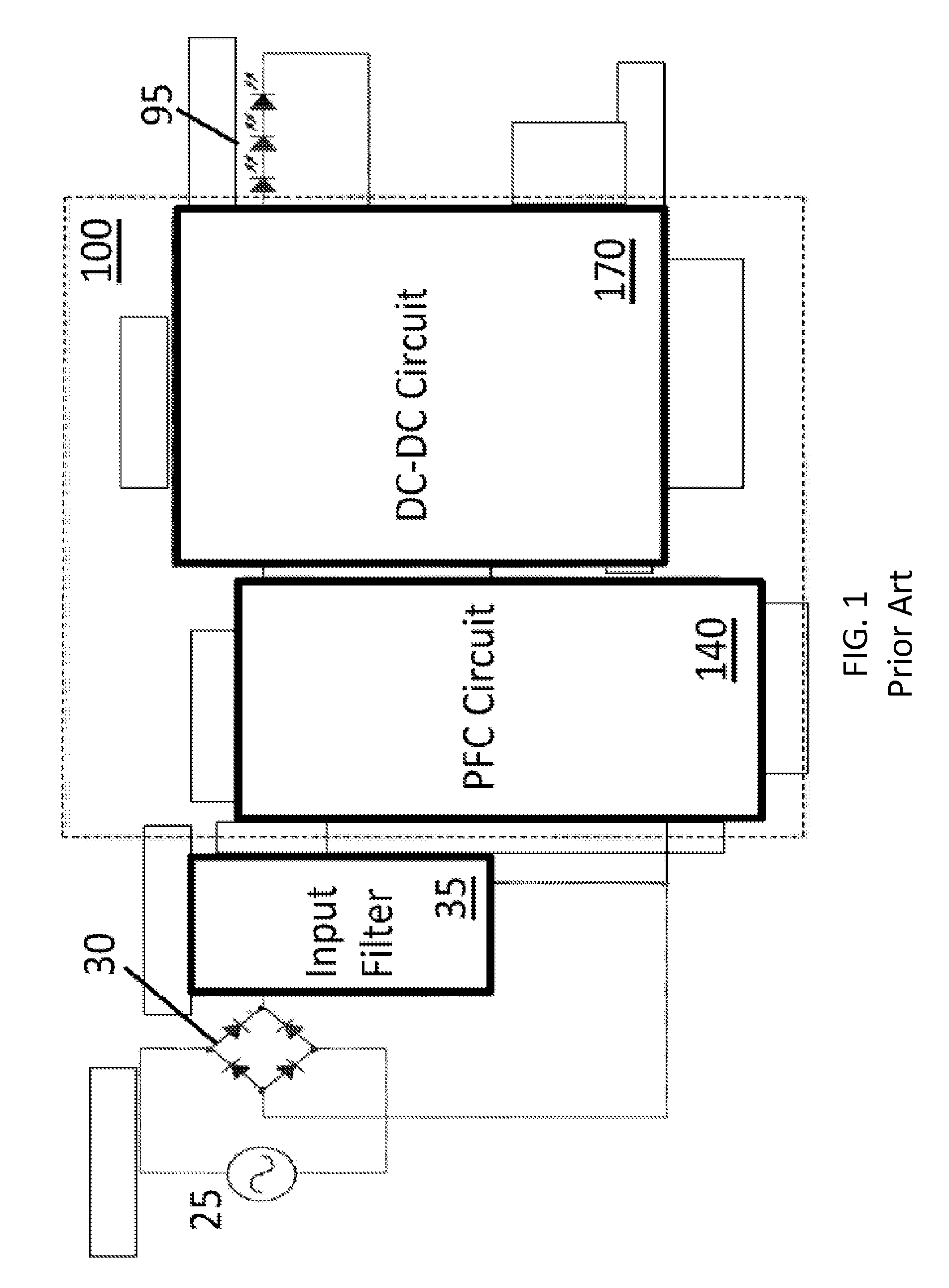 Single stage AC-DC power converter with flyback PFC and improved THD