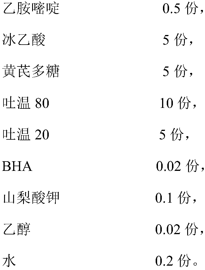 Molecular microemulsion for preventing and treating chicken leukocytosis and preparation method thereof