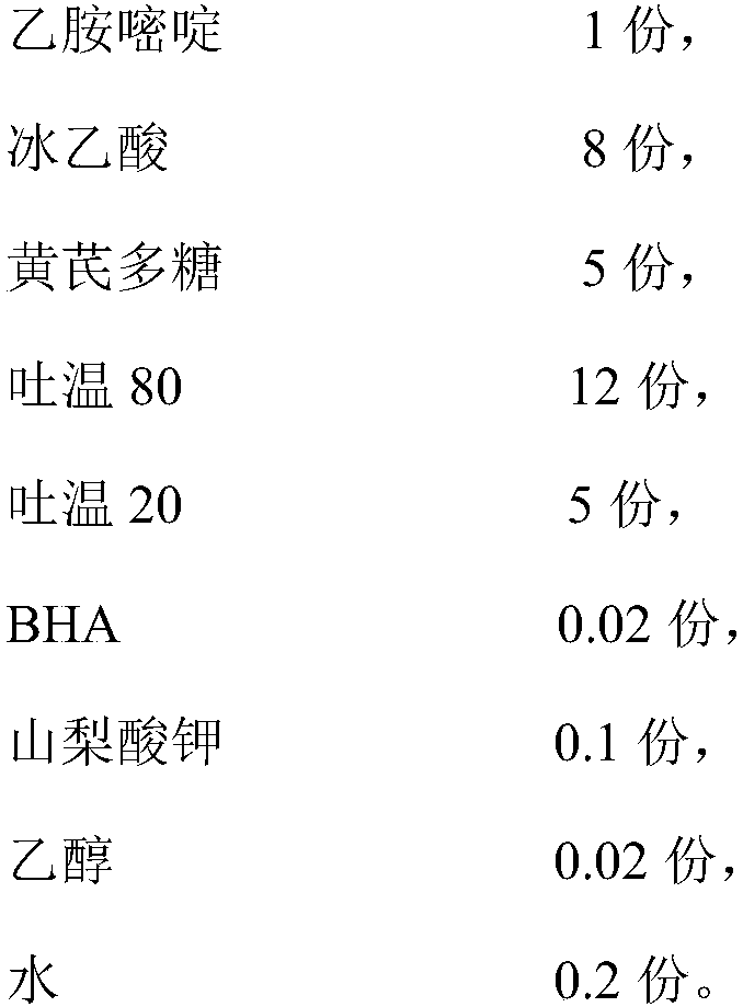 Molecular microemulsion for preventing and treating chicken leukocytosis and preparation method thereof