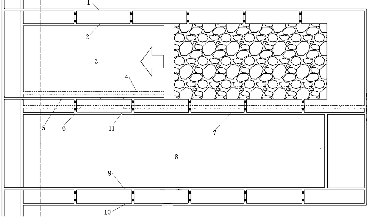 Method for multi-roadway layout of long wall working face of thick coal seam