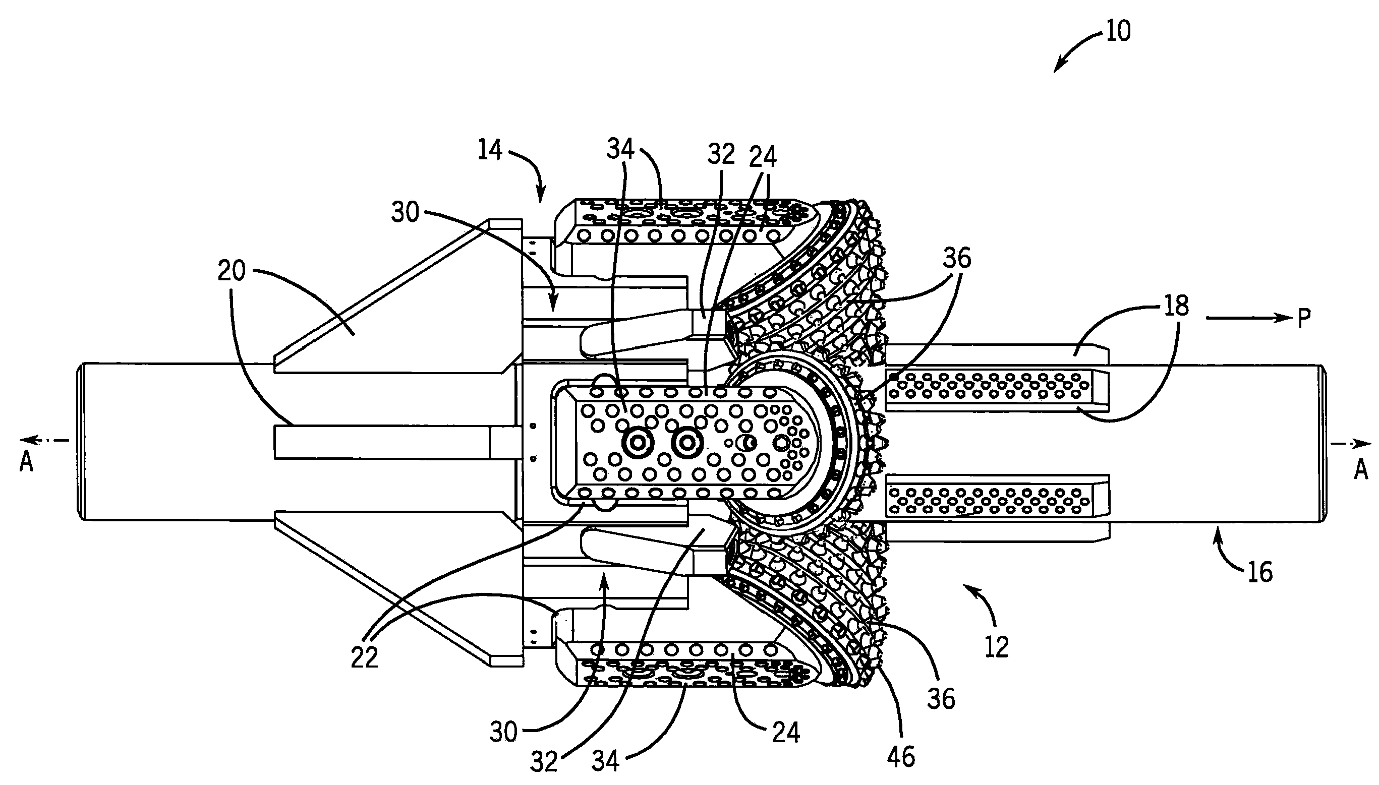 Hole opener assembly and a cone arm forming a part thereof