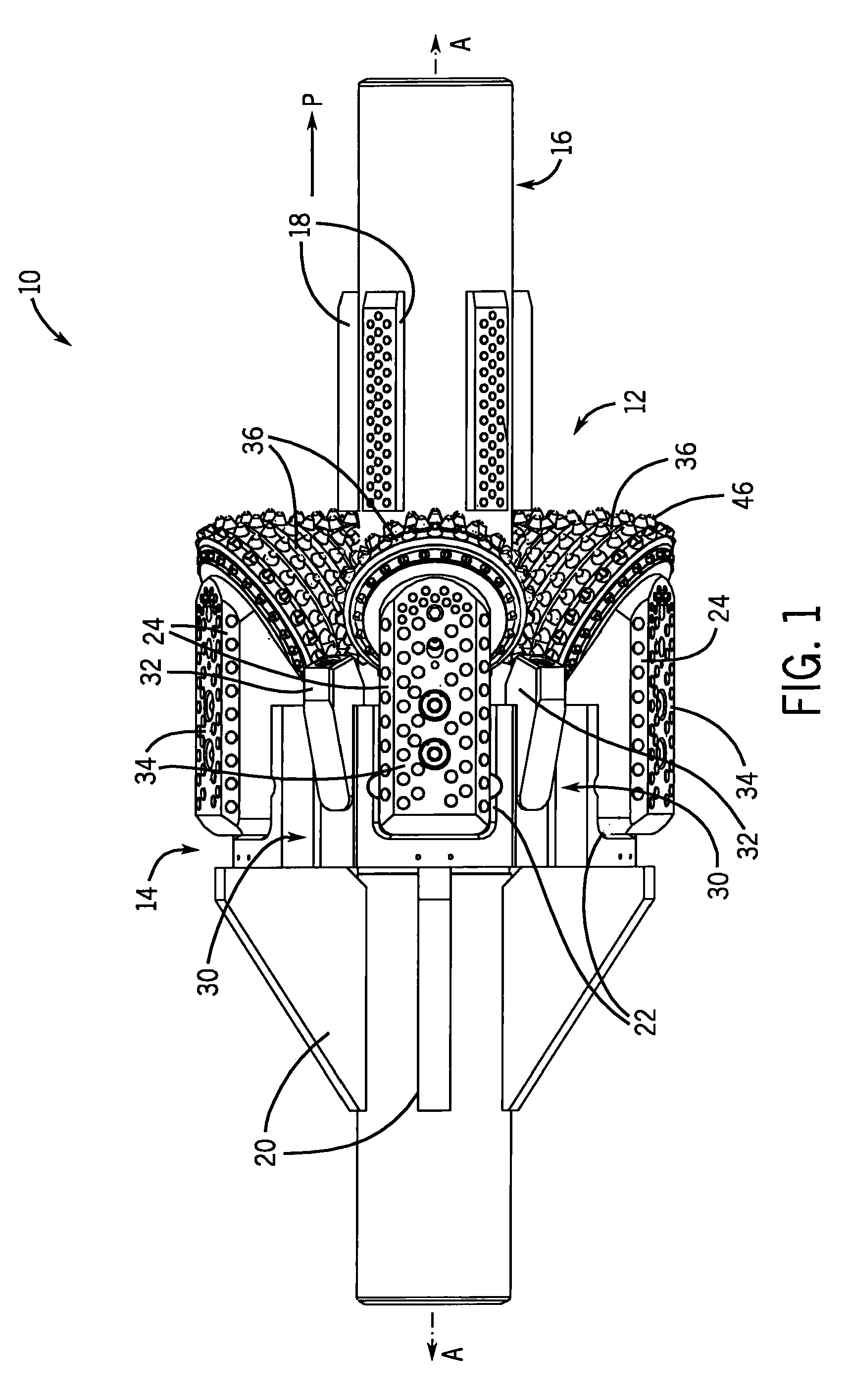 Hole opener assembly and a cone arm forming a part thereof