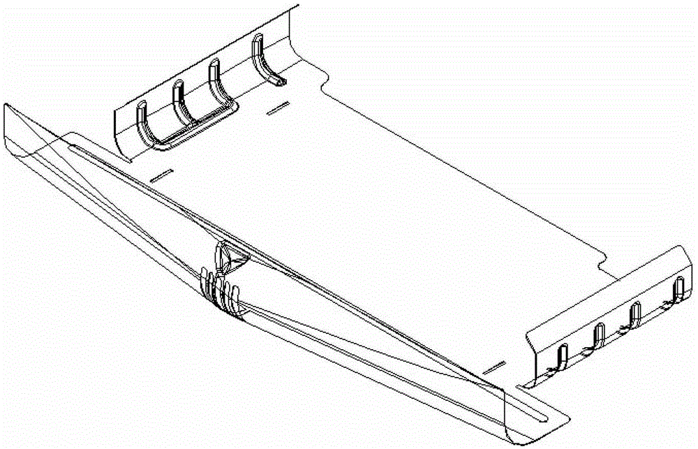A water receiving tray for an evaporator of an air-cooled refrigerator