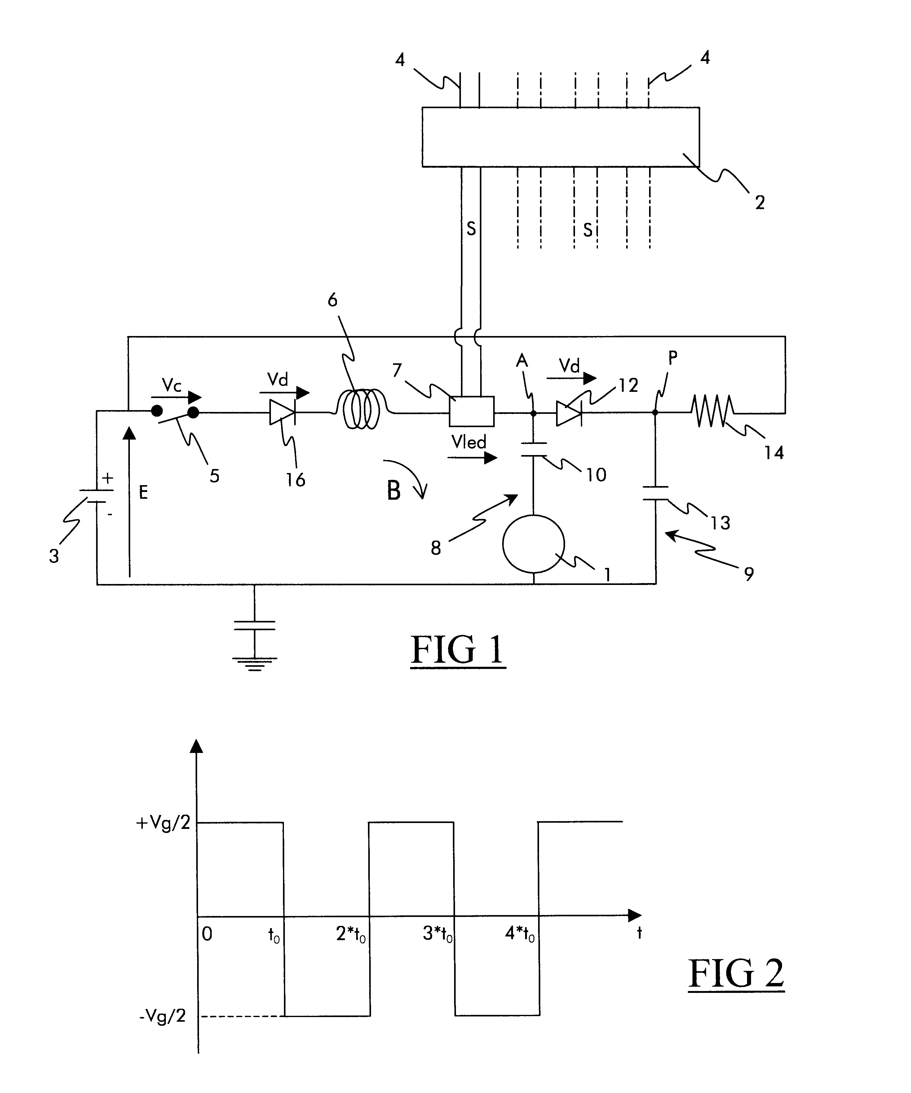 Electrical circuit for transmitting state information, in particular concerning rail rolling stock, and an electrical system incorporating such a circuit