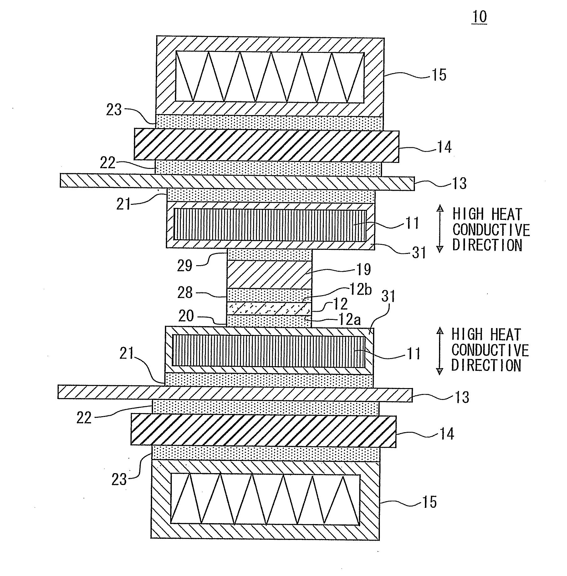 Bonding structure and bonding method of heat diffusion member, and cooling unit using the same