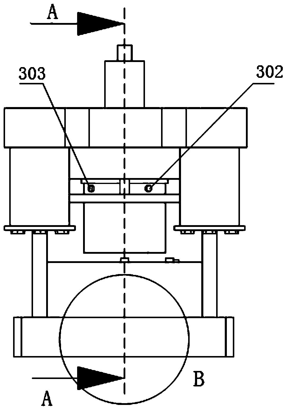 Controlled magnetorheological damper used for blanking drawing die and mounting method thereof