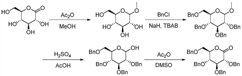 A method for continuously synthesizing benzyl-substituted gluconolactone using a microchannel reaction device