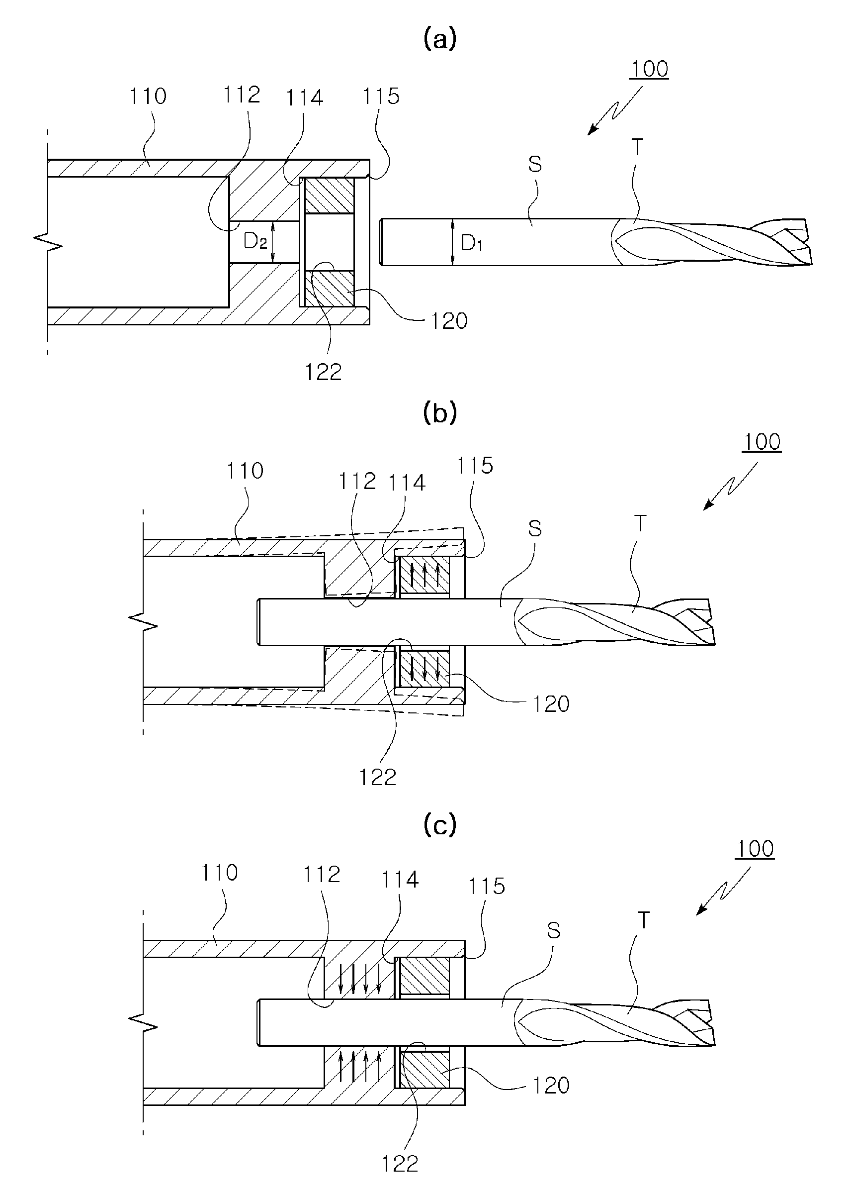 Tool holder using shape memory alloy and tool holding method
