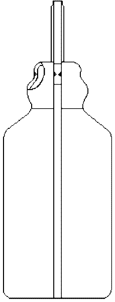 Easily-opened easily-disinfected plastic ampoule bottle