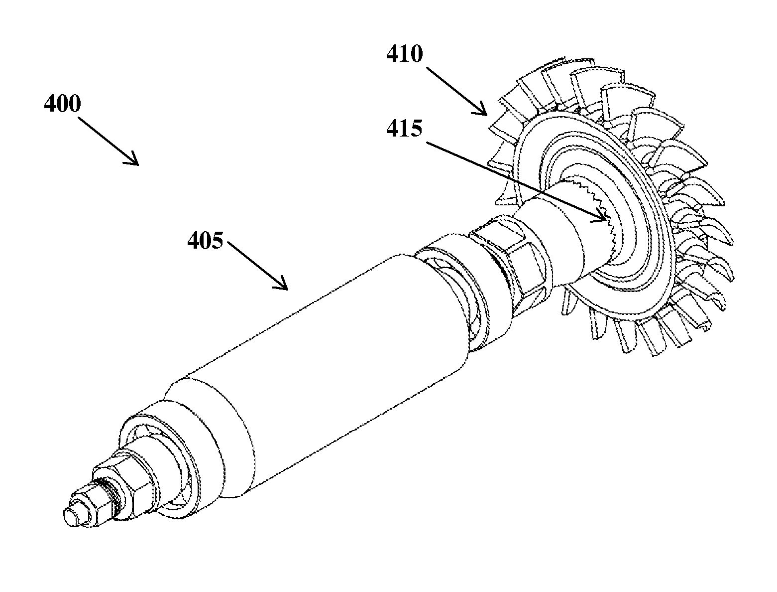 Thermally insulating turbine coupling