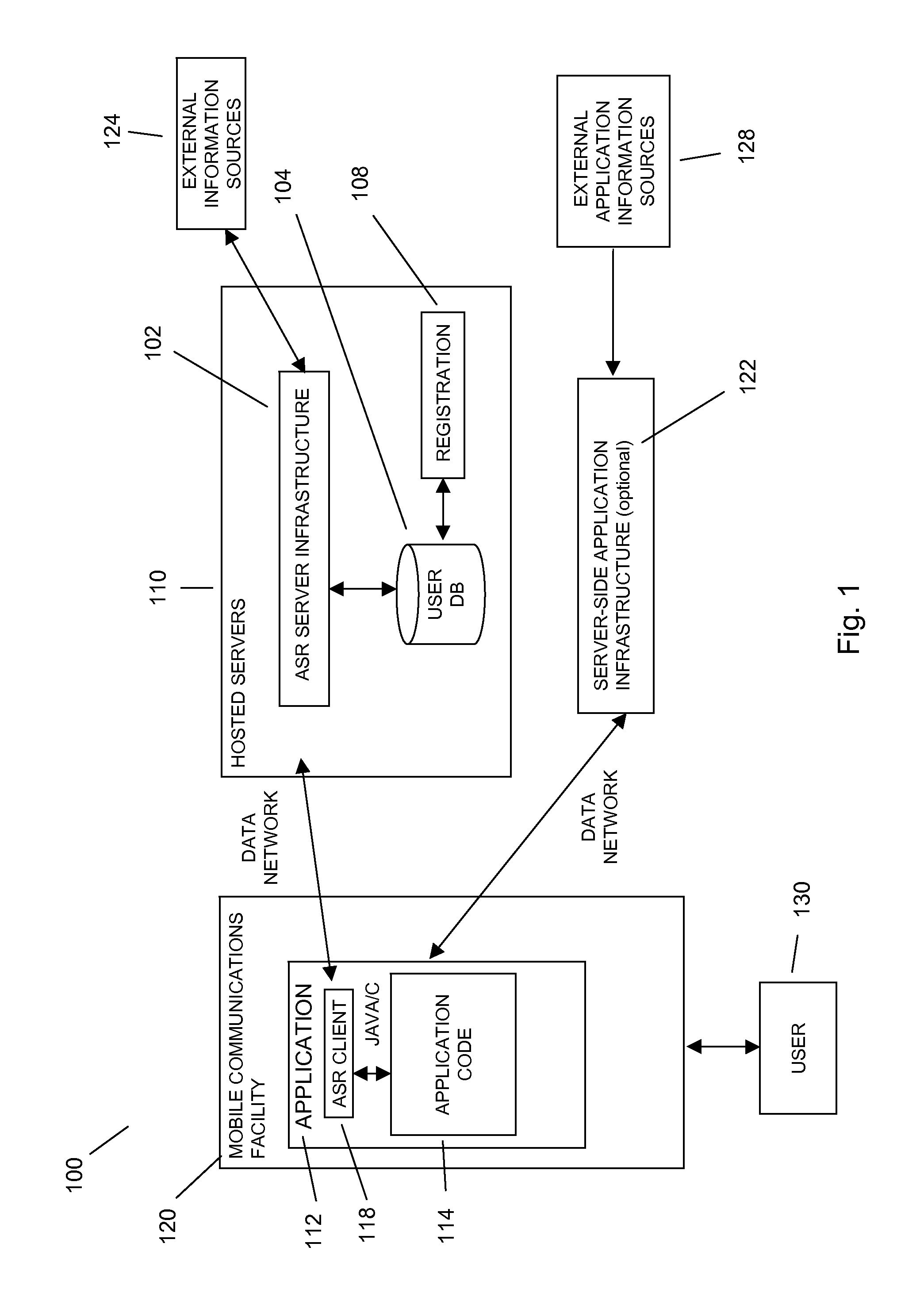 Hybrid command and control between resident and remote speech recognition facilities in a mobile voice-to-speech application