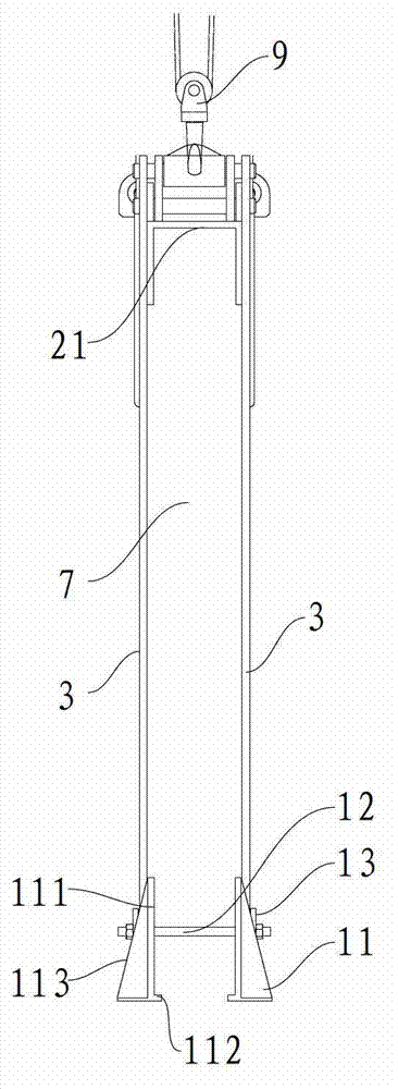 Integral lifting tool for anode roasting fire wall