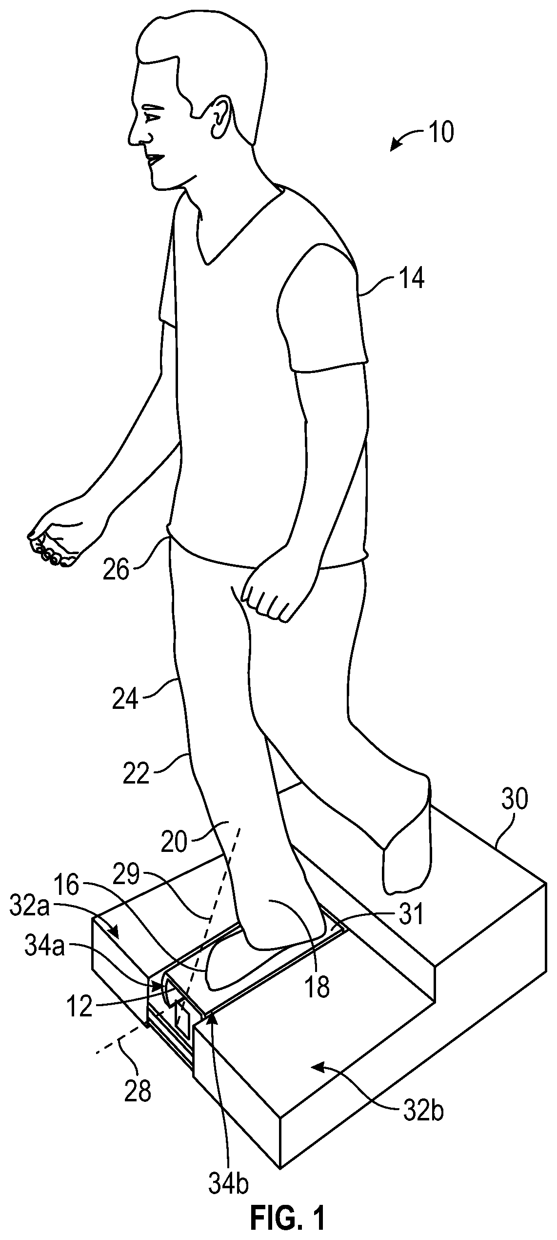 System and method for determining optimal angle for a foot