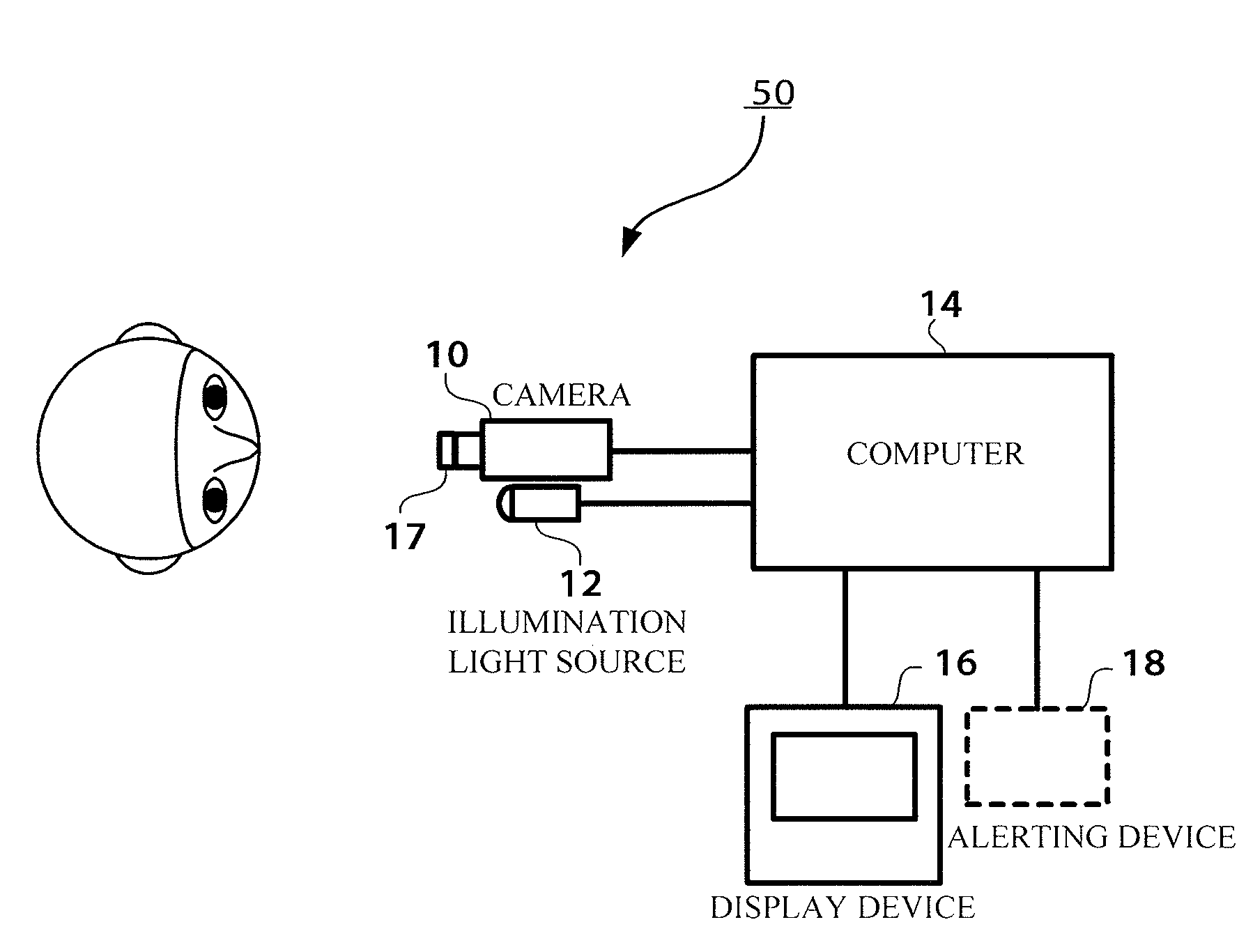 Face image pickup device and method