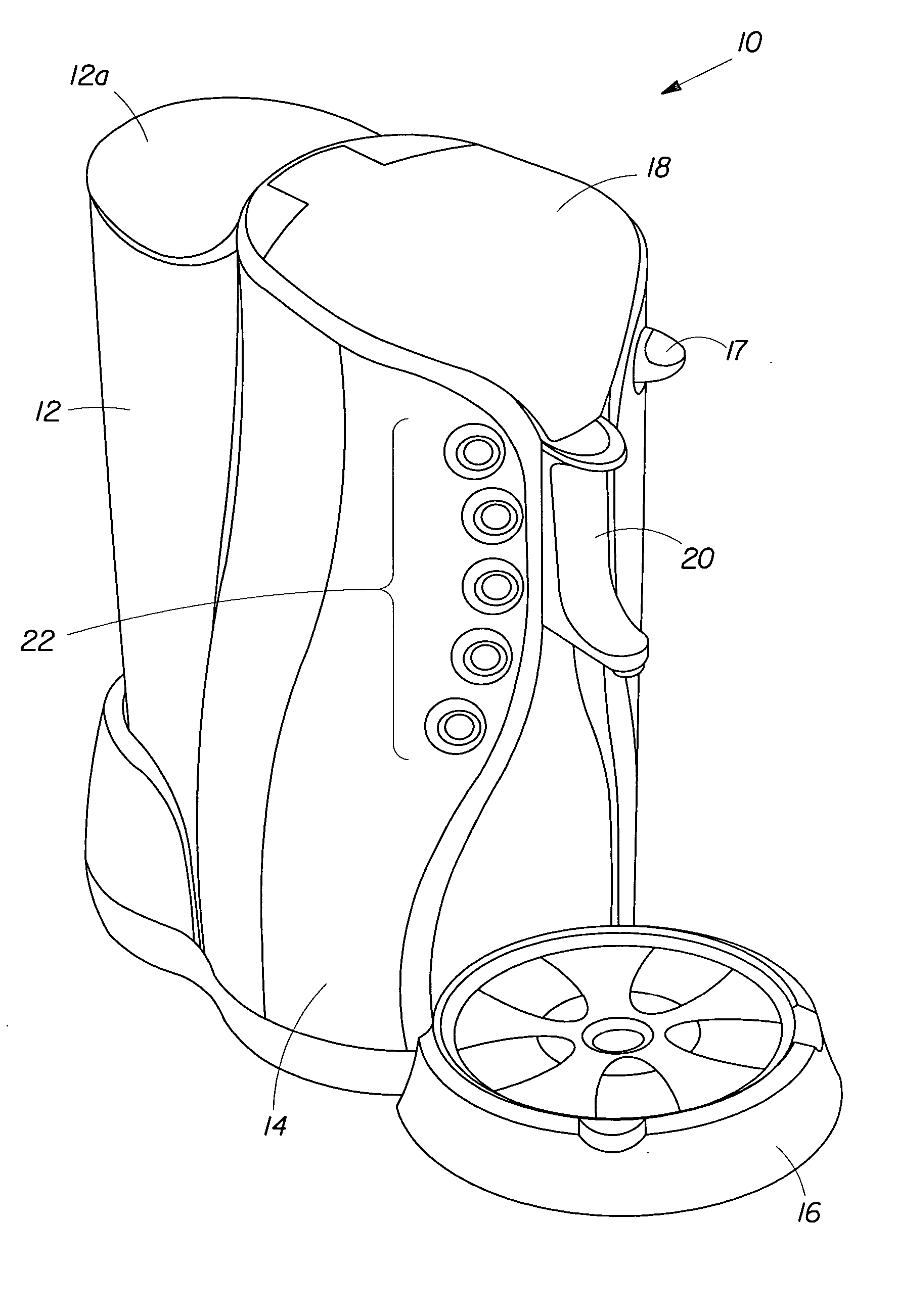 Closing mechanism for brewing device
