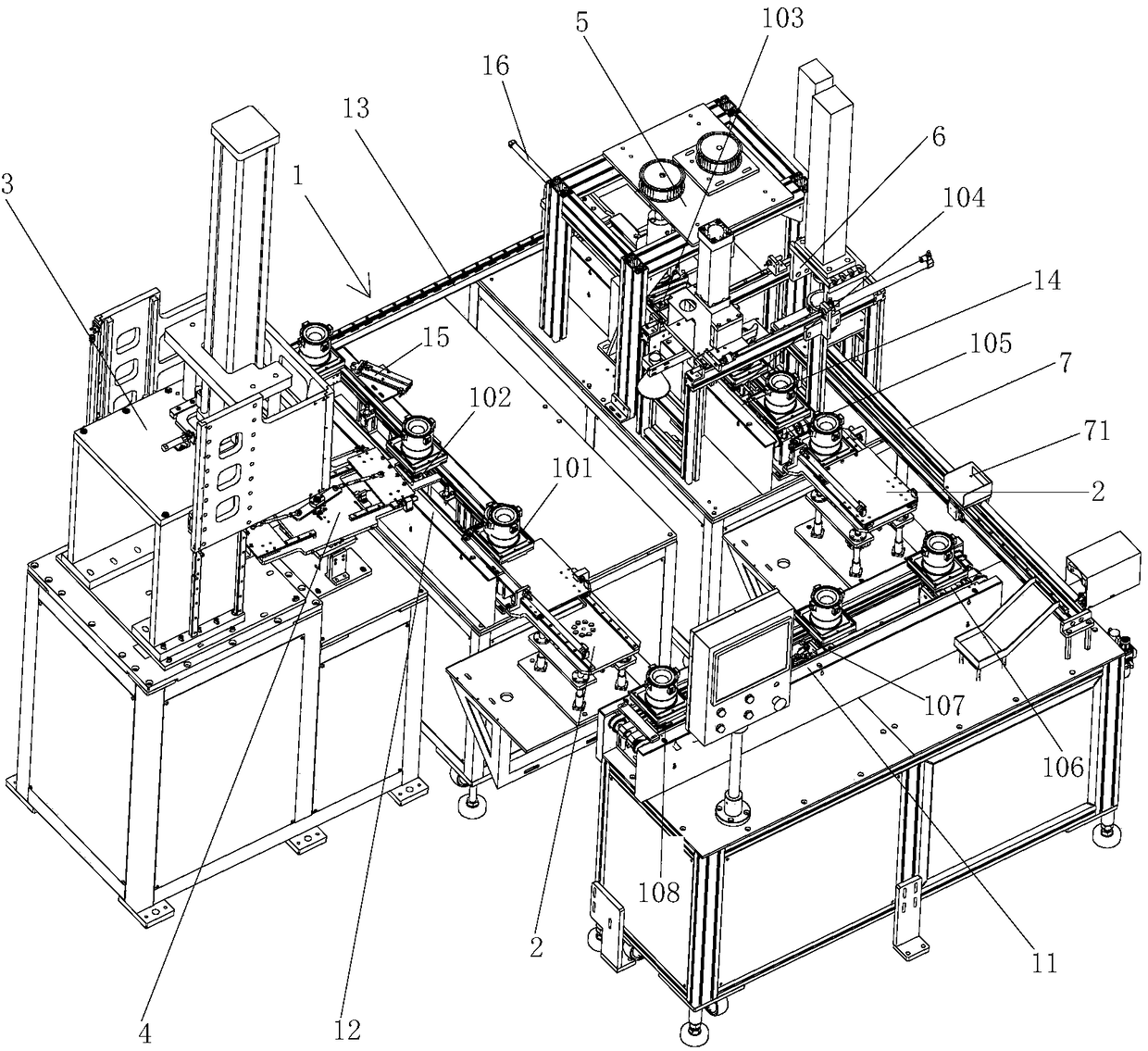 Powder solid die casting production line