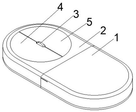 Bluetooth mouse convenient to disassemble and easy to clean