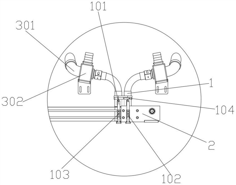 Efficient spring receiving device