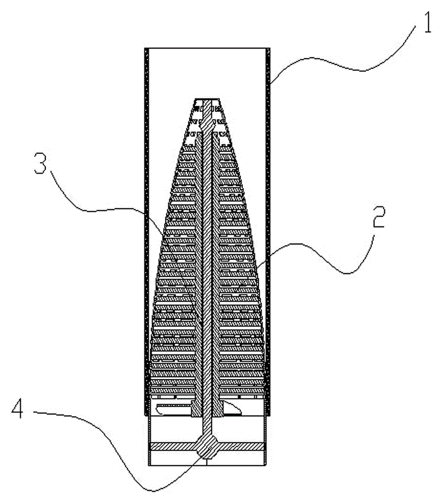 Backswing automatic washing and filtering device