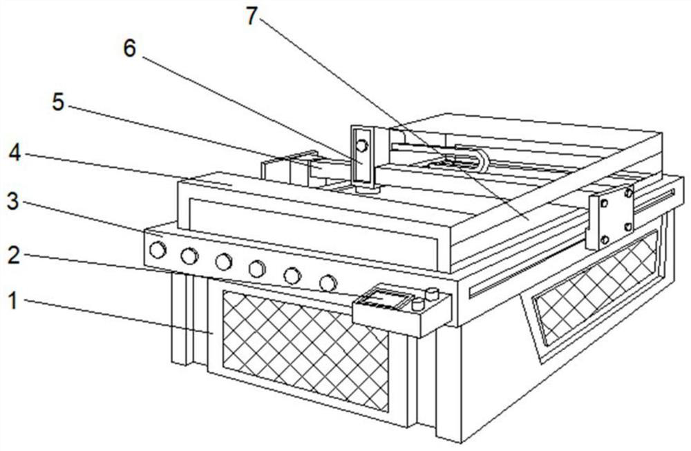 Textile fabric cutting device
