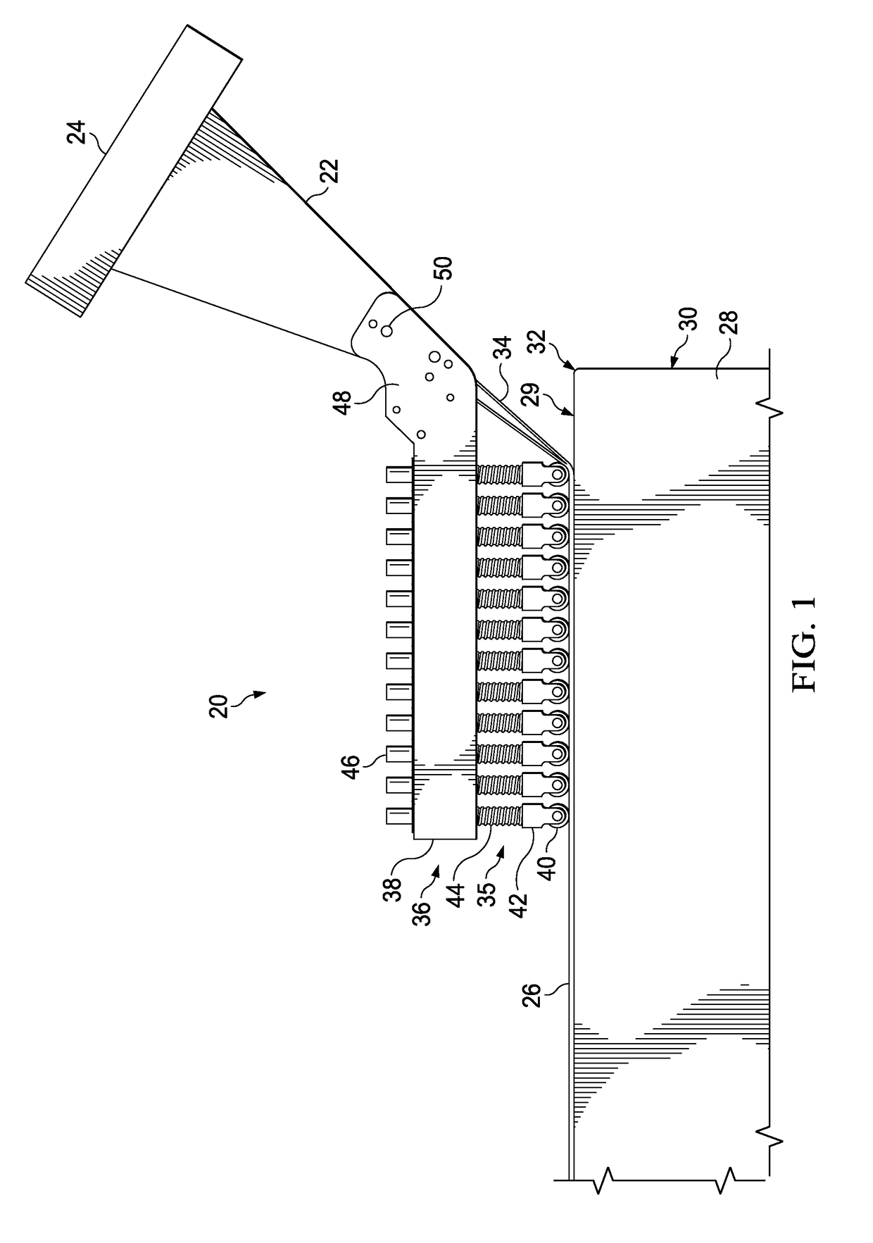 Compaction method and device for automated fiber placement