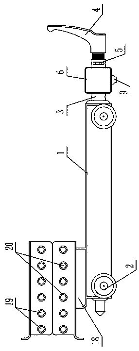 Switch cabinet valve opening and locking device
