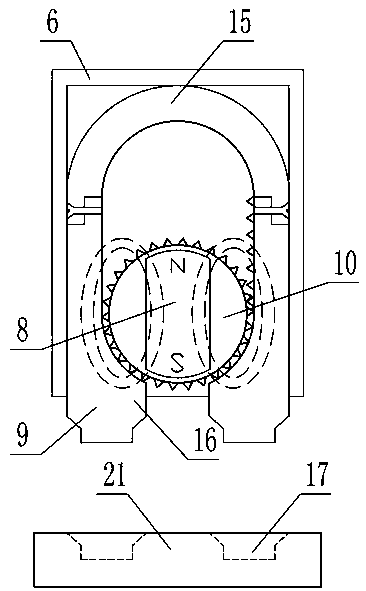 Switch cabinet valve opening and locking device