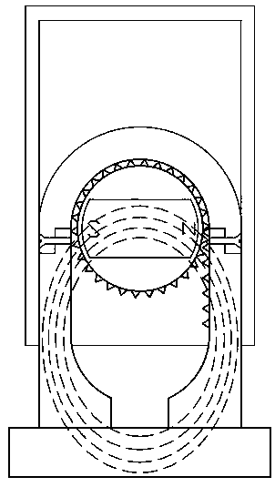 Switch cabinet valve opening and locking device