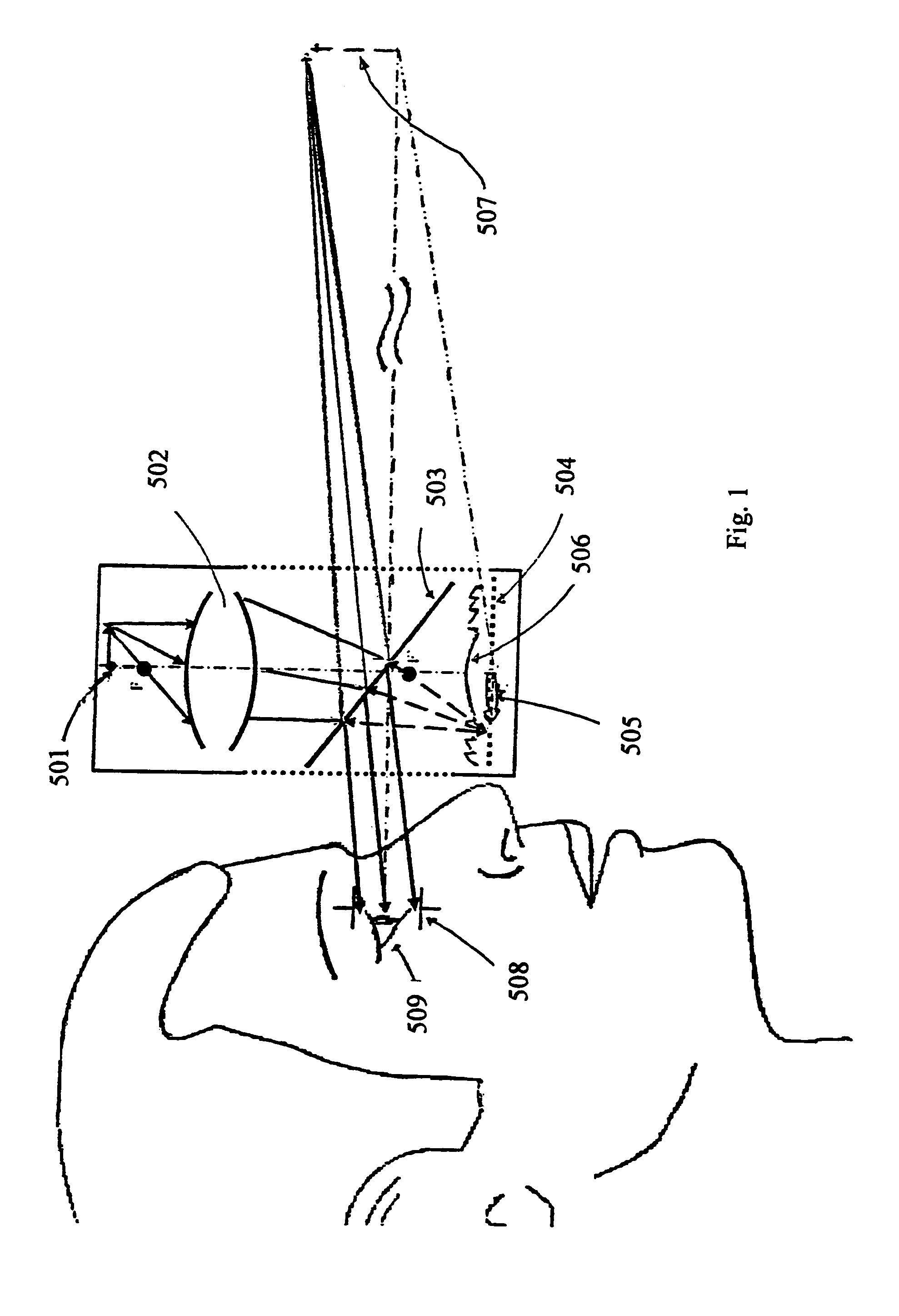 Head-mounted display by integration of phase-conjugate material