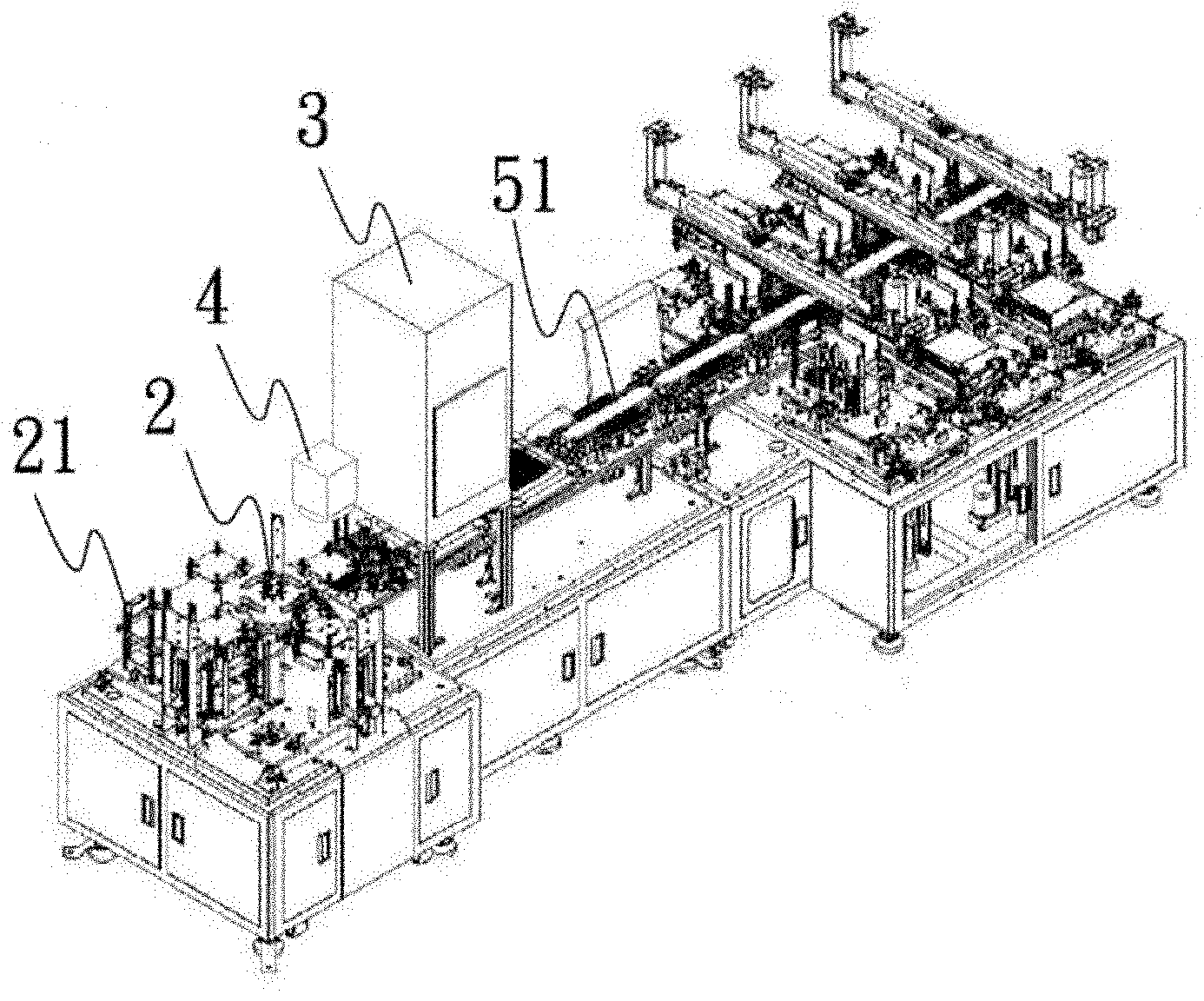 Solar wafer position calibrating device and detection machine station with the same