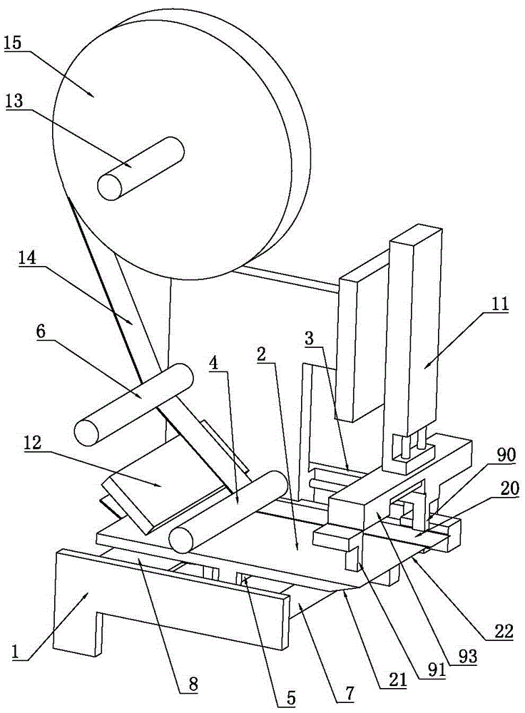Automatic gluing device