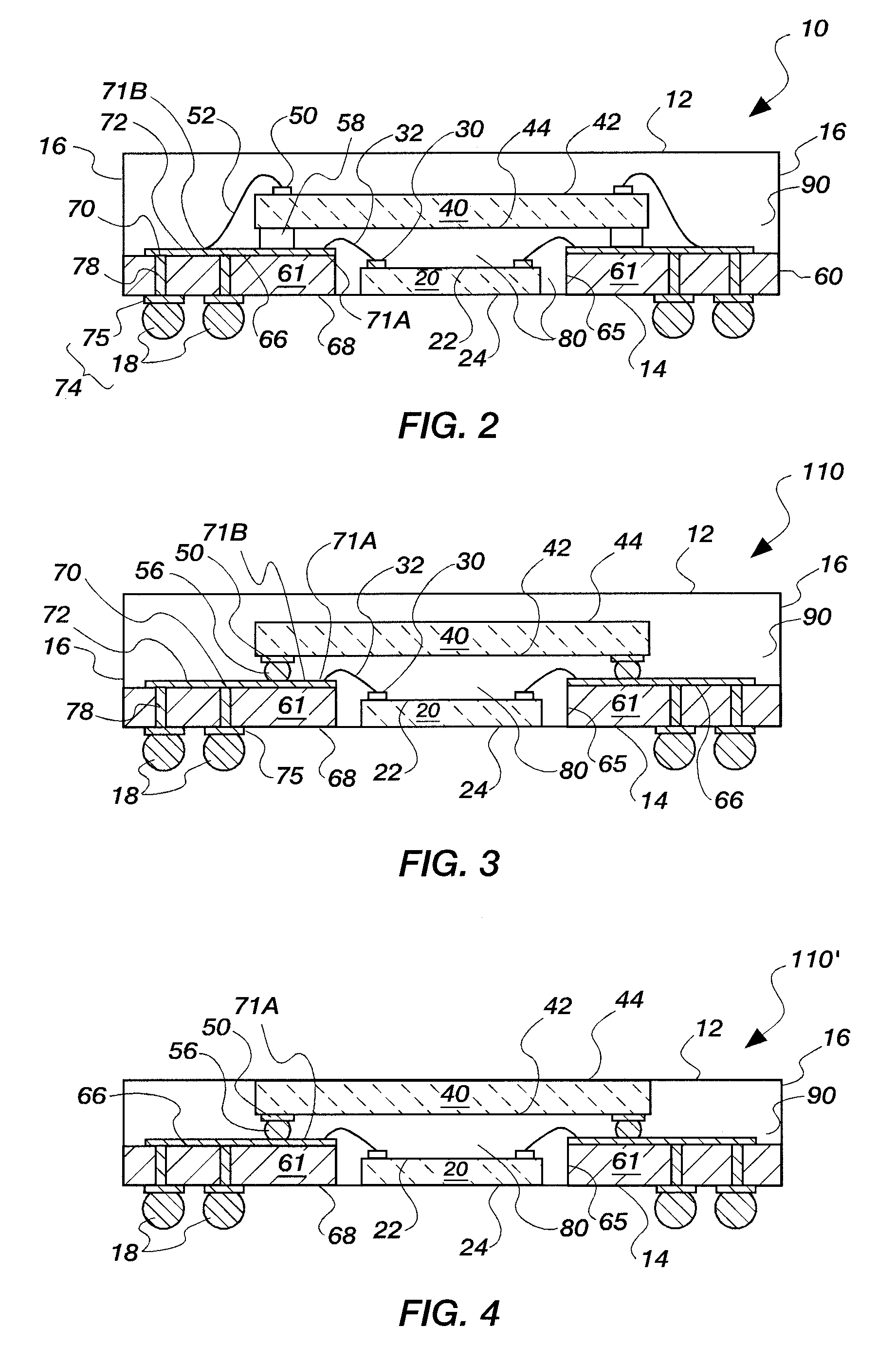 Semiconductor device assemblies and packages including multiple semiconductor device components