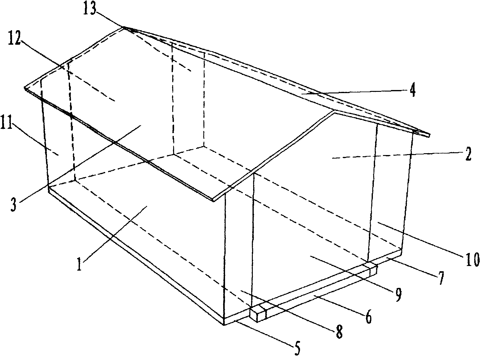 Folding type movable house