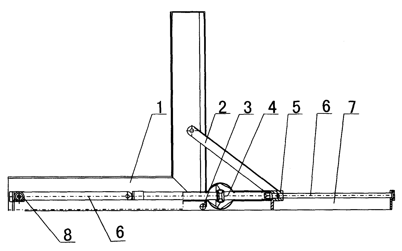Push-and-pull type die turning-over device