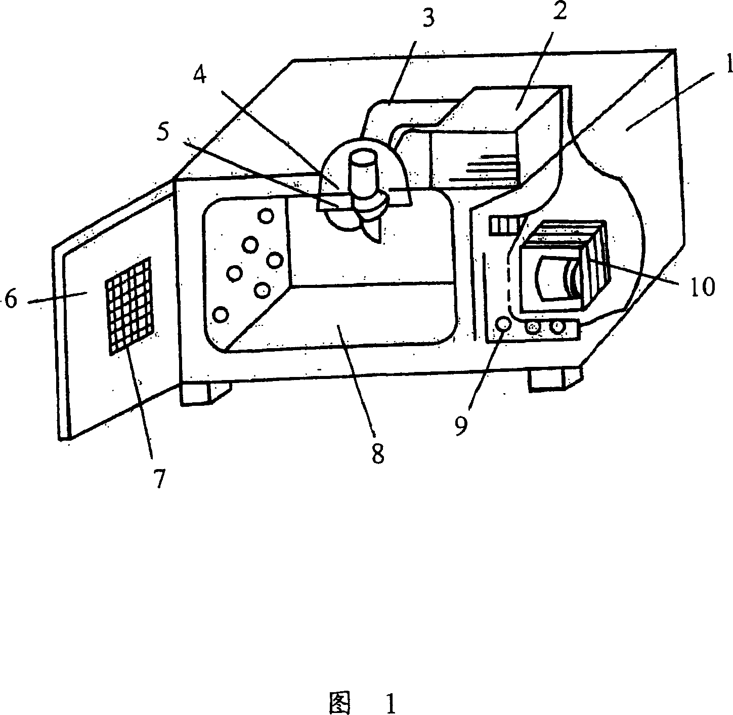 Feedforward control method for door opened at working station of microwave oven