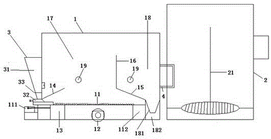 Reciprocating-grate biomass repeated-gasification furnace