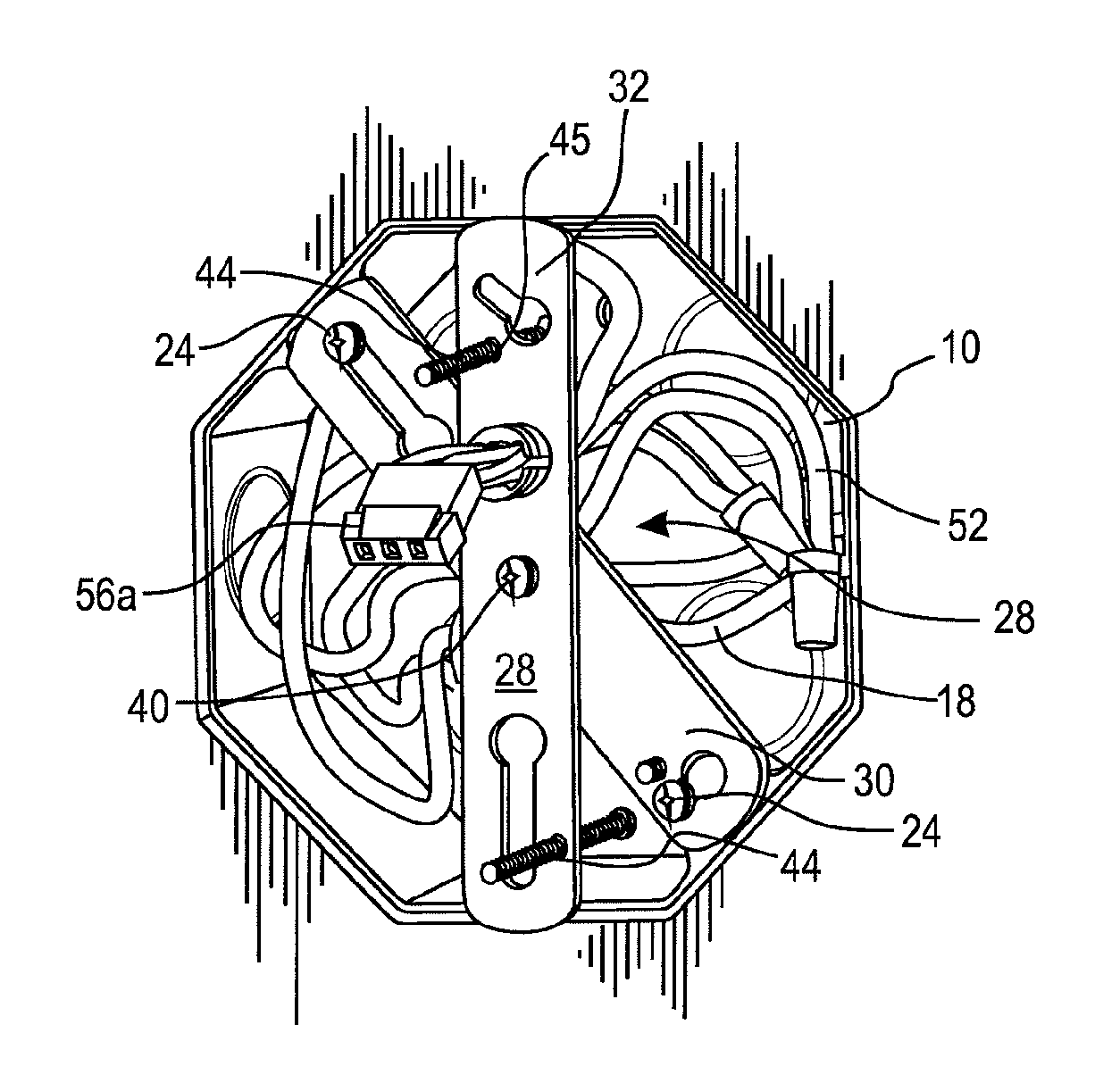 System for mounting an electrical fixture to an electrical junction box