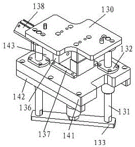 Upper positioning mechanism of compressor front cover assembly machine